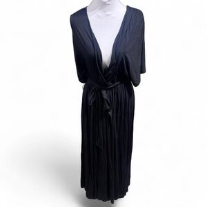 BODEN | US SZ 10 NWT black dress tie waist stretch